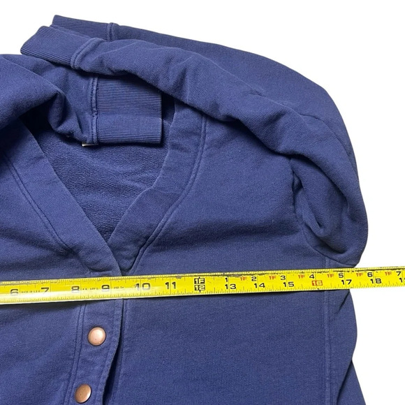 Pact Shirt Dress Navy Blue Quarter Button Size Small - Picture 6 of 6